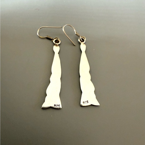 VTG Celtic Knot Sterling Silver Dangle Earrings - Picture 3 of 4